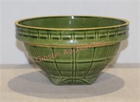 #4 (8) Green Pottery Mixing Bowl - 8.5"