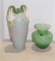 2 Large Decorative Vases - See Description