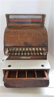 ANTIQUE OAK CASH REGISTER