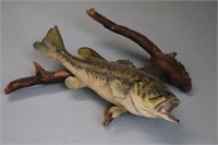 Wall mount large mouth bass