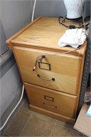 Oak file cabinet