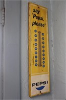 Pepsi advertising thermometer