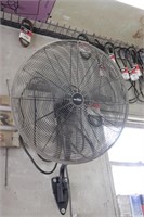 Wall mount shop fan