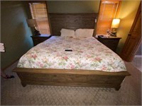 Kincaid King Size Bed w/3-Layer Memory Foam