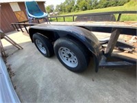 Bumper Pull 20ft 2-Axle Trailer w/wood Floor