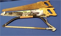 2 Hand Saws and 21" Bow Saw