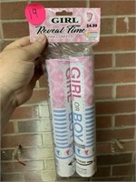 GENDER REVEAL CONFETTI TUBES