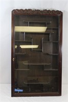 Chinoiseries Wood & Glass Display Case