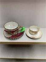 OCCUPIED JAPAN CUPS AND SAUCERS