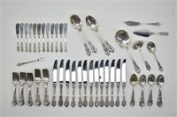 Wallace Rose Point Sterling Silver, 93 Piece Set