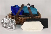 Basket W/ A Variety Of Purses