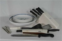Pasta Bowl Set, Wiltshire Knives W/ Sharpener