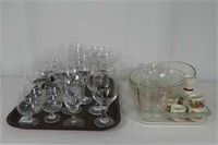 9x13 Glass Pan W/ Fruit Bowls, Glass Measuring Cup