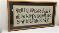 Needlepoint alphabet