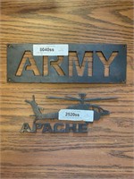 Metal ARMY Signs Lot