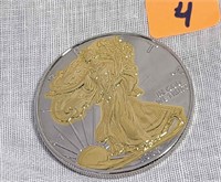 Silver 2009 Gilded "Gold" Walking LIberty