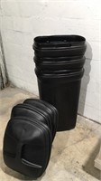 3 Like NEW 35 Gallon Trash Cans M12B