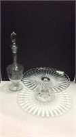 Cake Plate & Decanter K15A