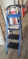Kobalt pro grade step stool three step ladder