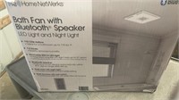 Home NetWerks bath fan with Bluetooth speaker LED