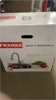 Franke stainless steel single bowl sink