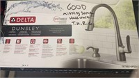 Delta Dunsley pull-down kitchen faucet spotshield