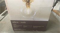 Allen+Roth Soren 1-light semi-flushmount ceiling