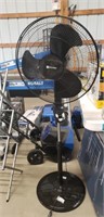 Utilitech black oscillating floor fan