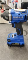 Kobalt 24v max brushless impact with battery