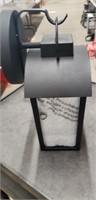 Black outdoor wall mount light fixture