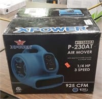 Xpower 1/4 HP 3-speed air mover with built-in