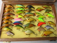 COLLECTION OF (33) HANDMADE WELL FISHED LURES