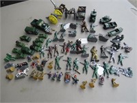 EARLY METAL ARMY JEEPS, SOLDIERS, & A FEW PLASTIC