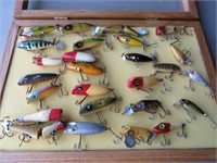 COLLECTION OF (25) LURES, SOUTH BEND, CREEK CHUB