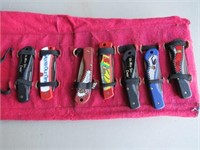 (7) ADV CASE KNIVES IN POUCH
