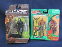 Lot o 2 Carded GI Joe Figures Roadblock Rex