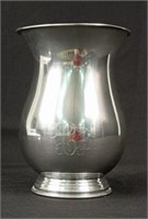 Tennessee Pewter 25th Anniversary Vase 8 1/2" High
