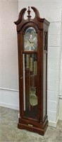 Howard Miller Grandfather Clock, Cherry Case