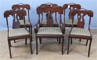 Six Mahogany Park Furniture Co. Chairs