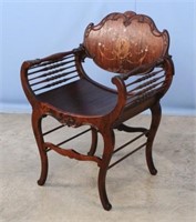 Mahogany Decorative Chair, C. 1900