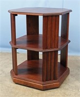 Cherry Finish End Table Bookcase
