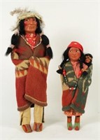 Two 1940s Skookum Indian Dolls
