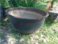 Very Large Cast Iron Pot approx 42.5" x 24"