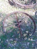 35" iron wagon wheel
