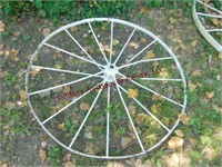 1 iron wagon wheel 48"