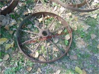 1 iron wagon wheel 23"