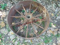 1 iron wagon wheel 23.5" wide rim