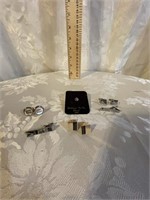 LOT OF CUFF LINKS AND TIE TACK