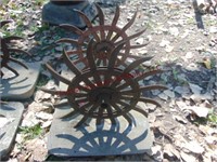 2 yard art rotary wheels
