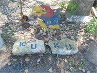 3pcs KU yard art